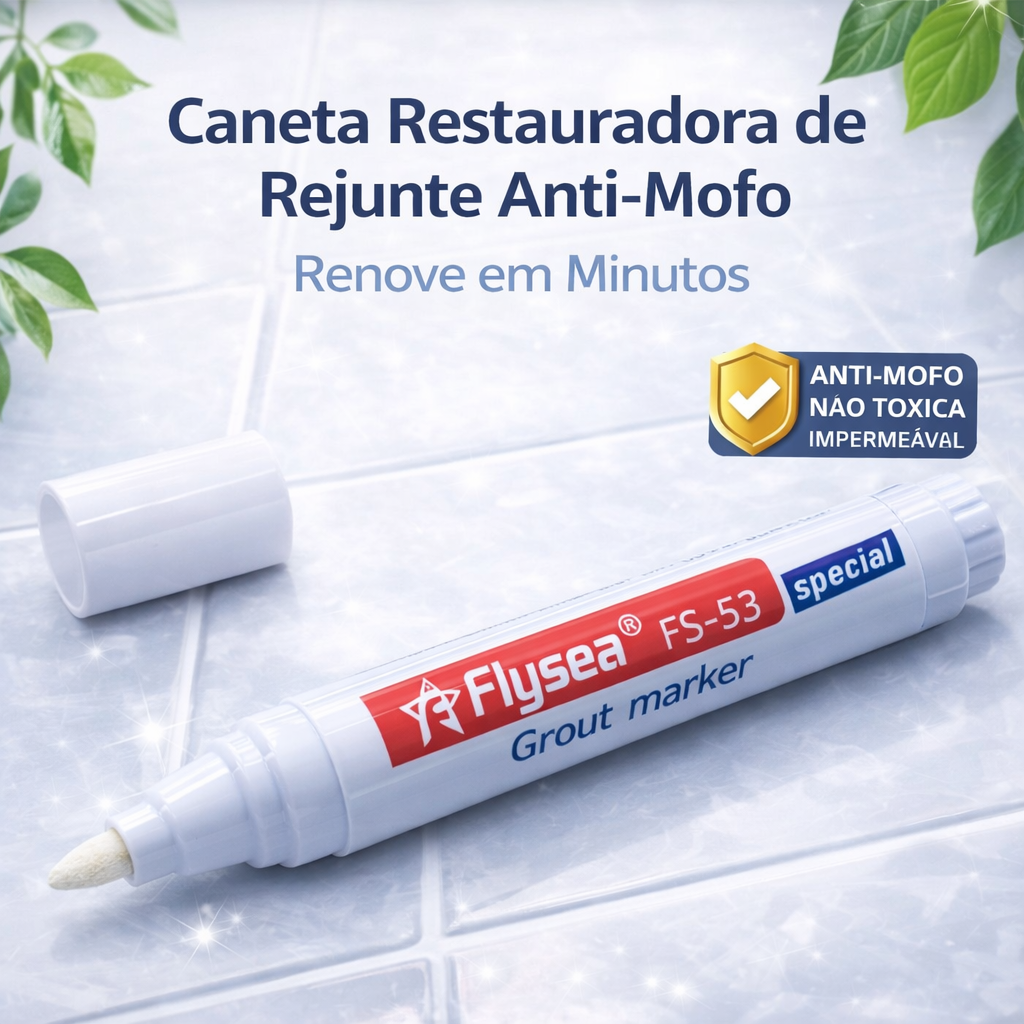 Caneta Mágica para Rejunte – Limpeza, Proteção e Renovação Instantânea