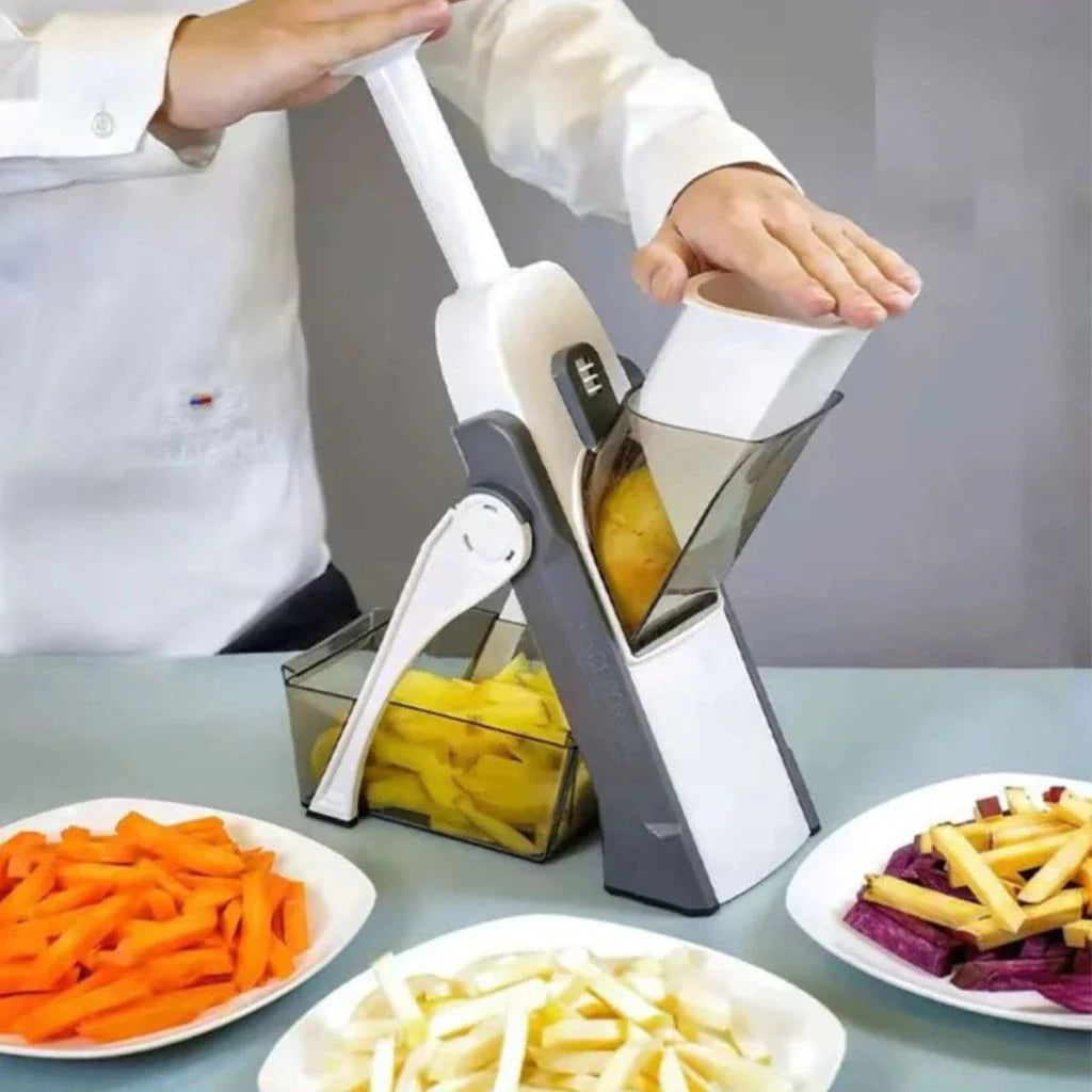 Cortador Multifuncional 5 em 1 – Praticidade e Precisão na Sua Cozinha